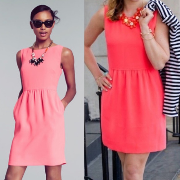 J. Crew Dresses & Skirts - J. CREW Pink Camille Sleeveless Fit Flare Dress 0
